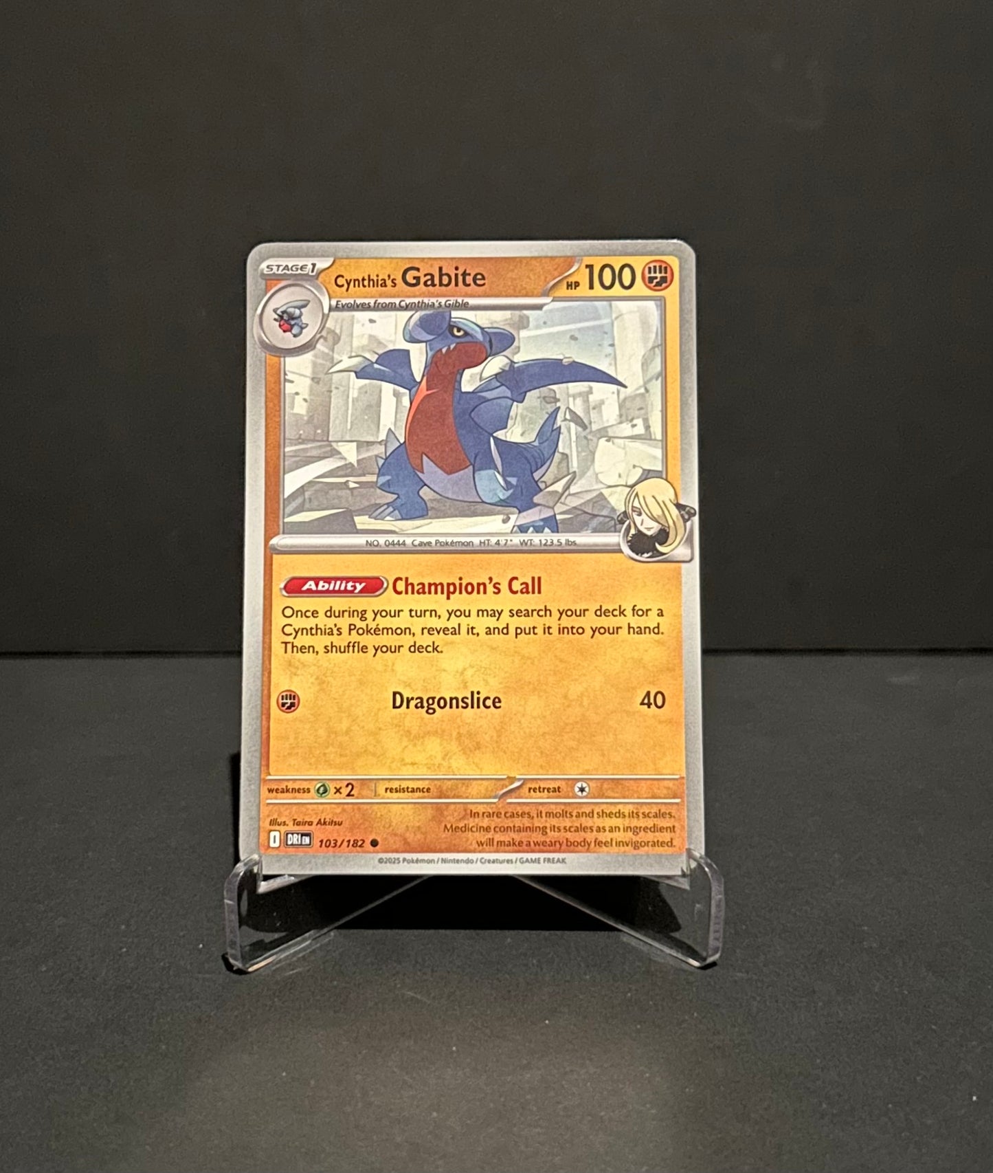 TCG Single: Cynthia’s Gabite - Destined Rivals