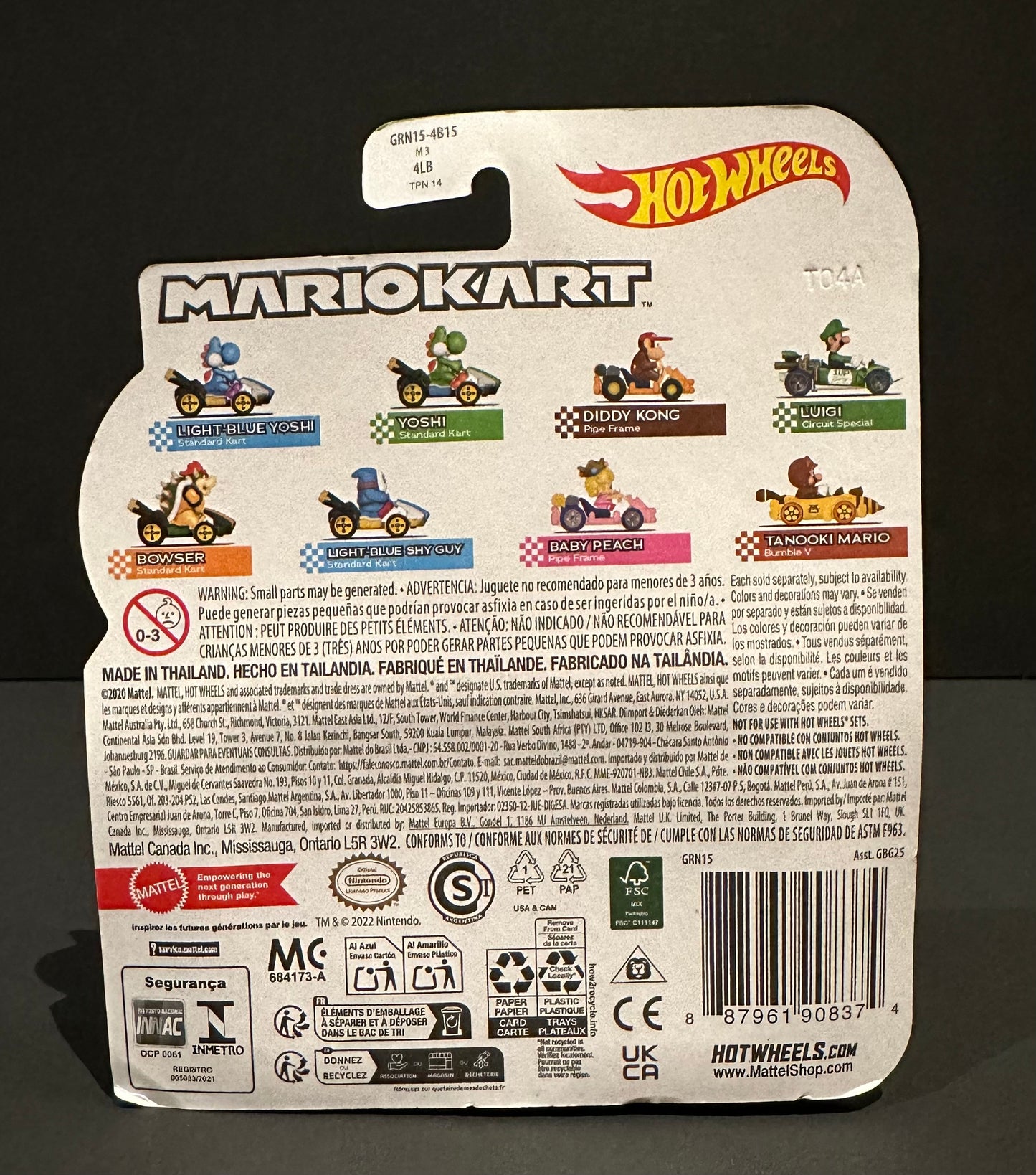 Diddy Kong: MarioKart (Hot Wheels)