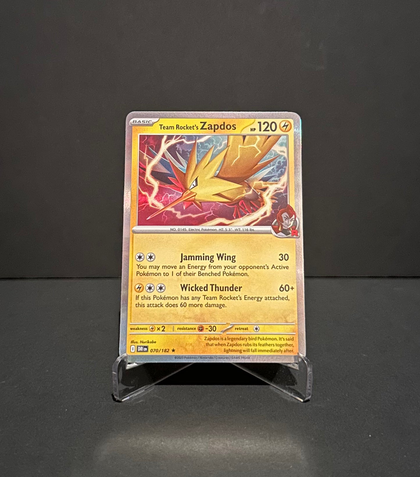 TCG Single: Team Rocket’s Zapdos - Destined Rivals