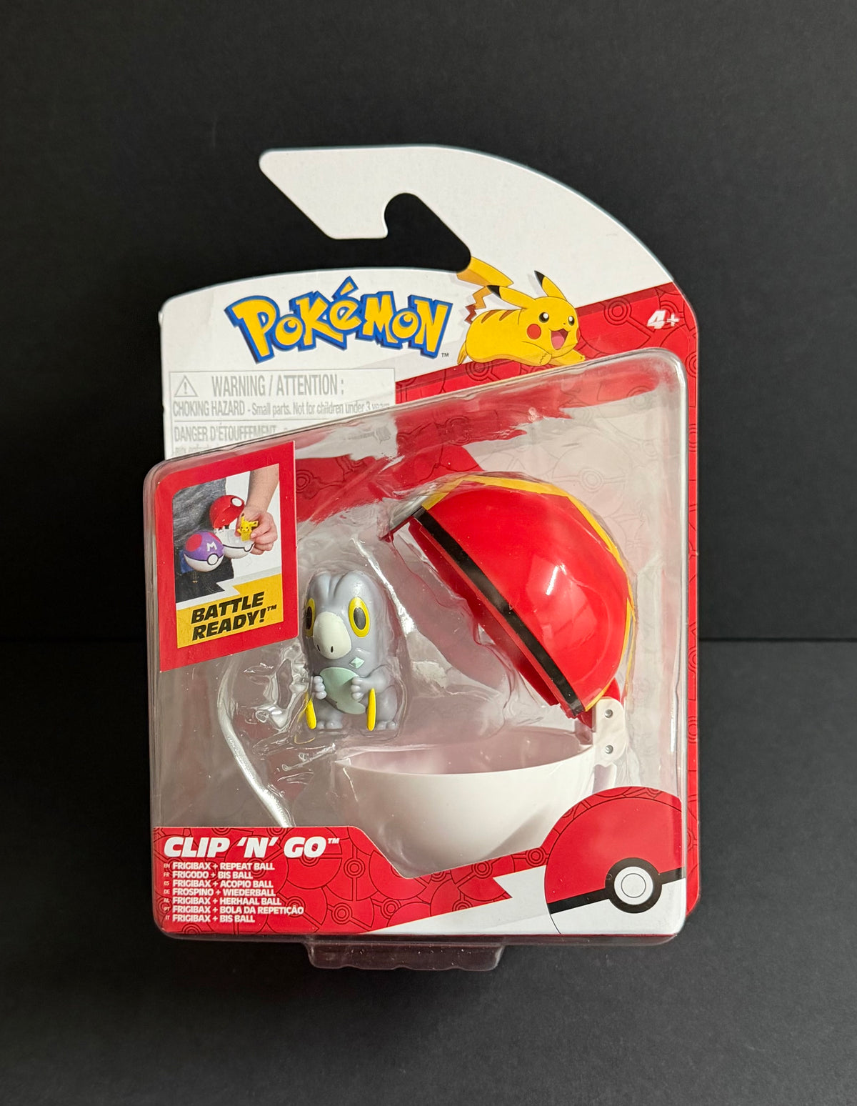 Pokemon Clip N Go: Frigibax w/repeat ball
