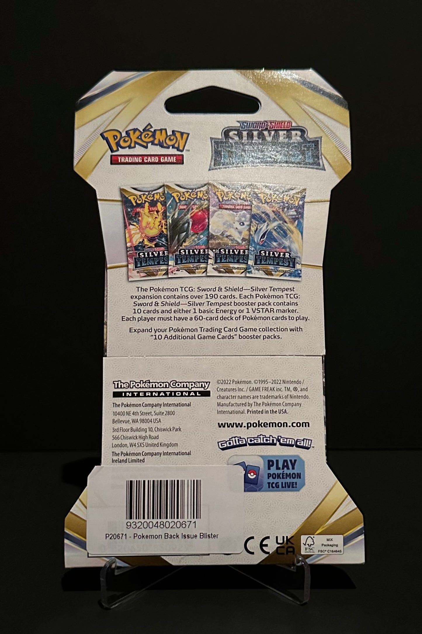 Sword & Shield: Silver Tempest booster pack