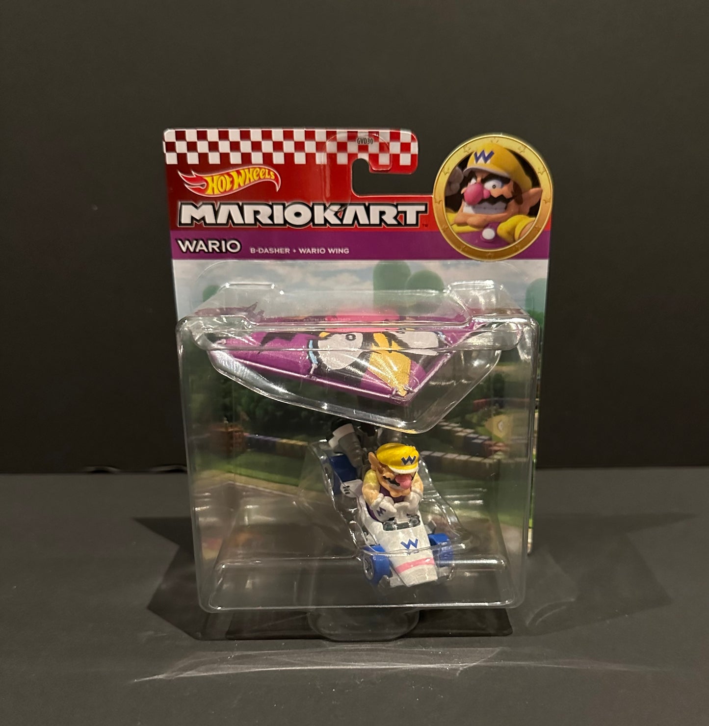 Wario: MarioKart w/glider (Hot Wheels)