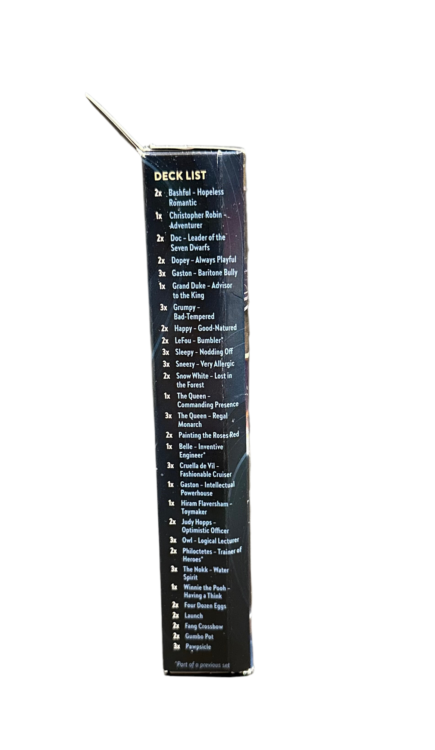 Lorcana: Rise of the Floodborn starter deck (The Queen & Gaston)