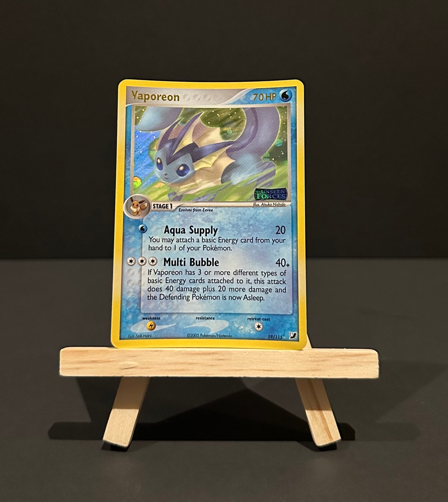 TCG Single: Vaporeon - Unseen Forces (RH)