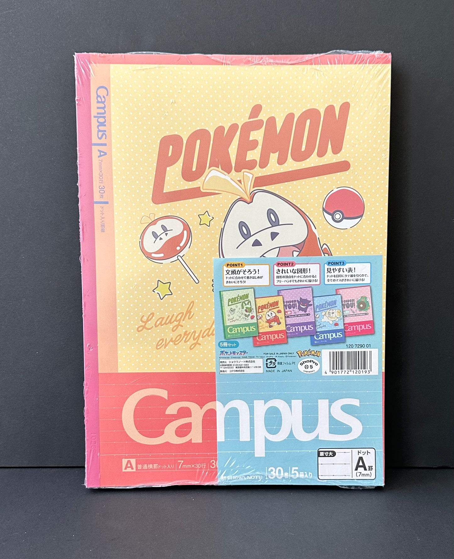 Pokemon Campus Notebook (Set of 5)