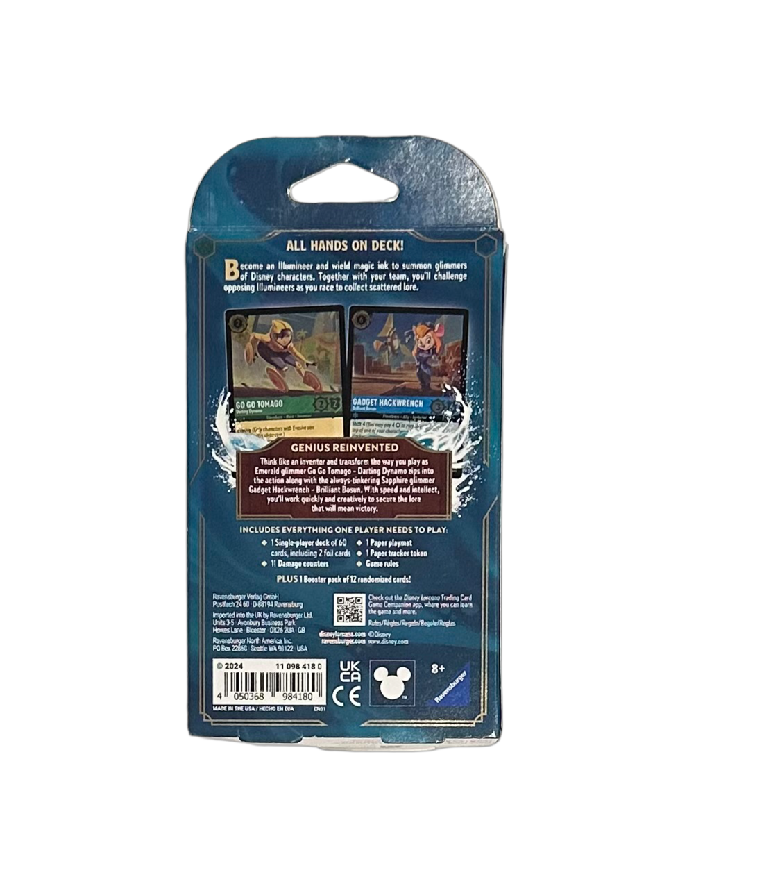 Lorcana: Azurite Sea starter deck (Go Go & Gadget)