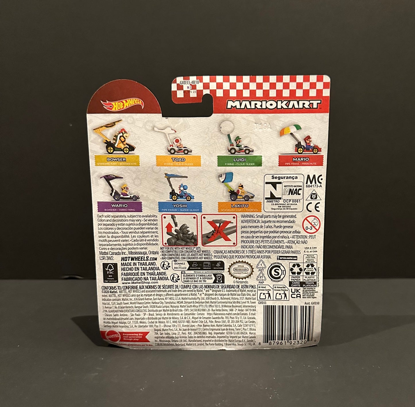Bowser: MarioKart w/glider (Hot Wheels)