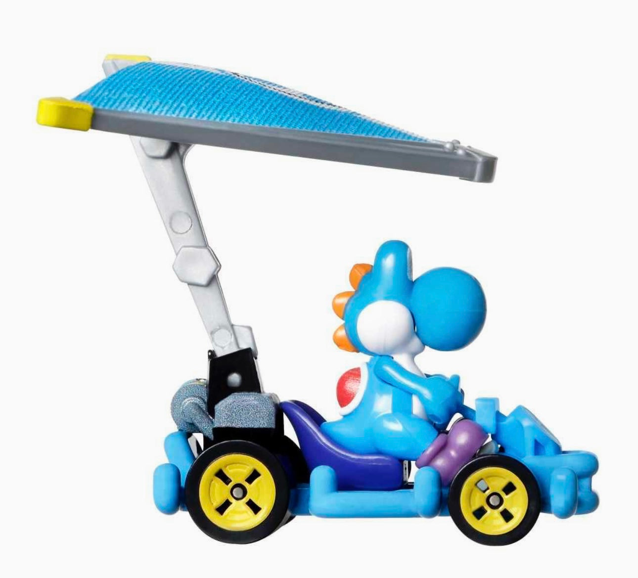 Light Blue Yoshi: MarioKart w/glider (Hot Wheels)