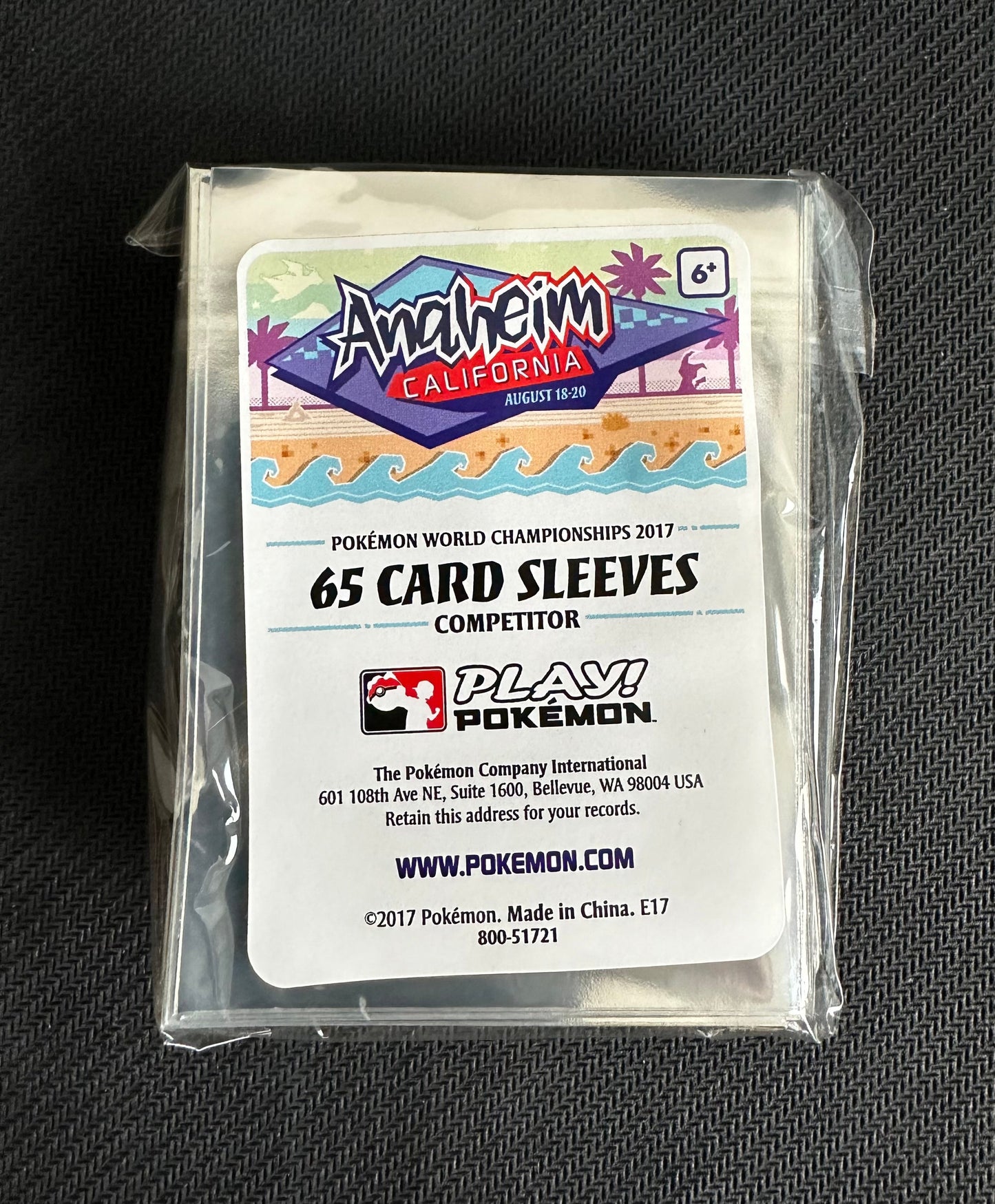 Pokemon World Championship sleeves (2017)