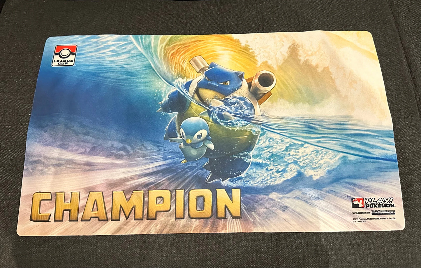 Blastoise/Piplup Champion Playmat