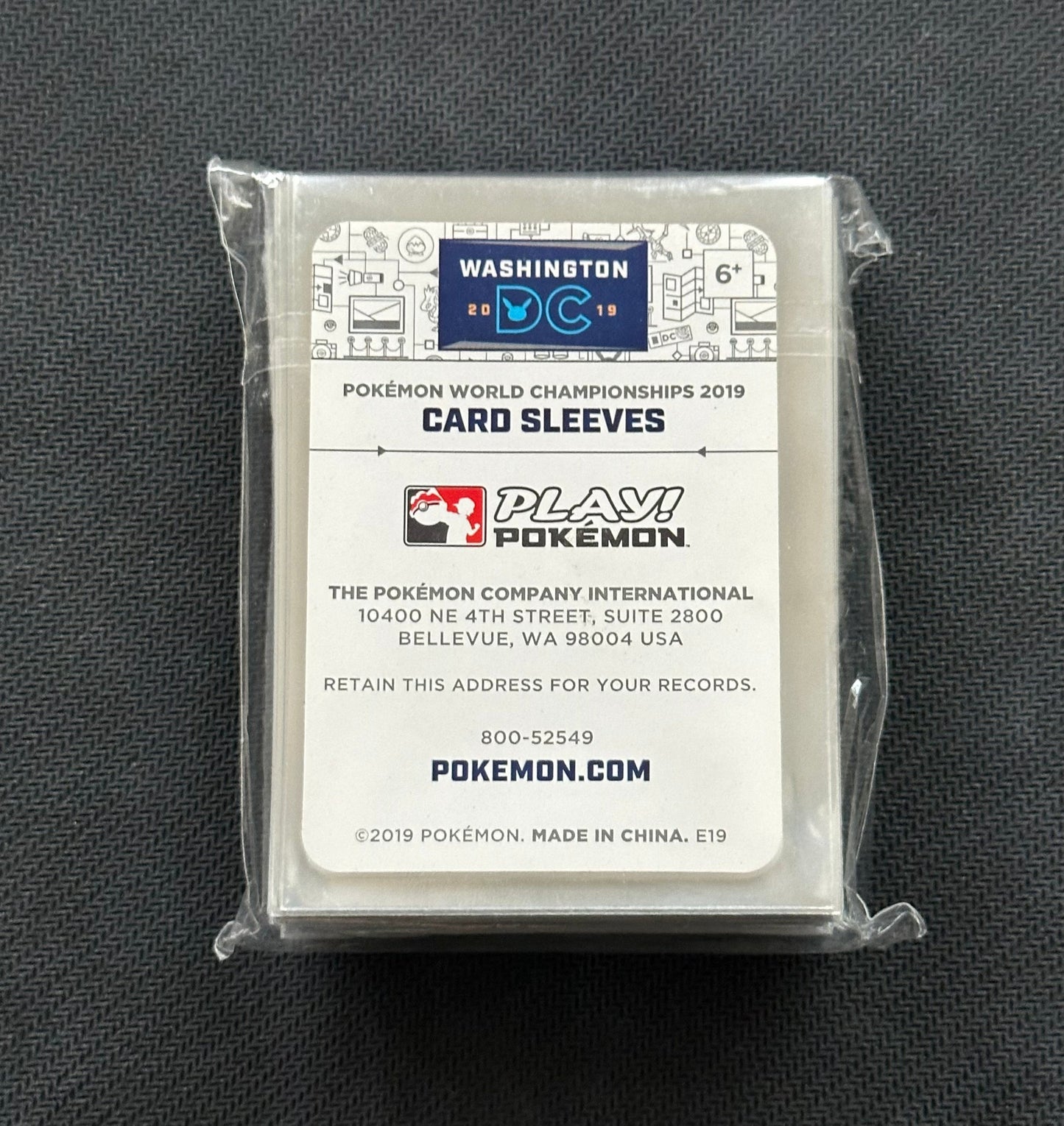 Pokemon World Championship sleeves (2019)