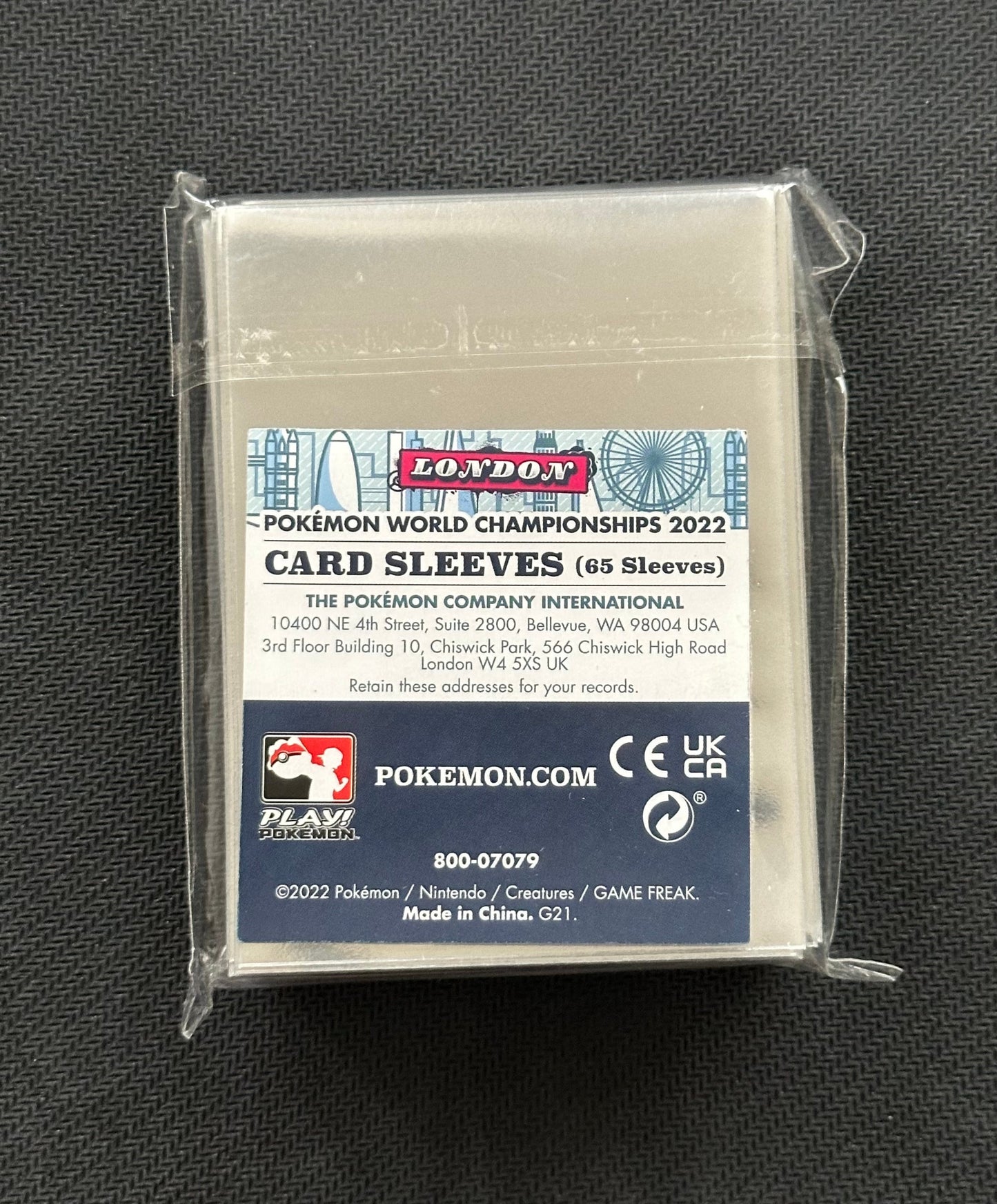 Pokemon World Championship sleeves (2022)