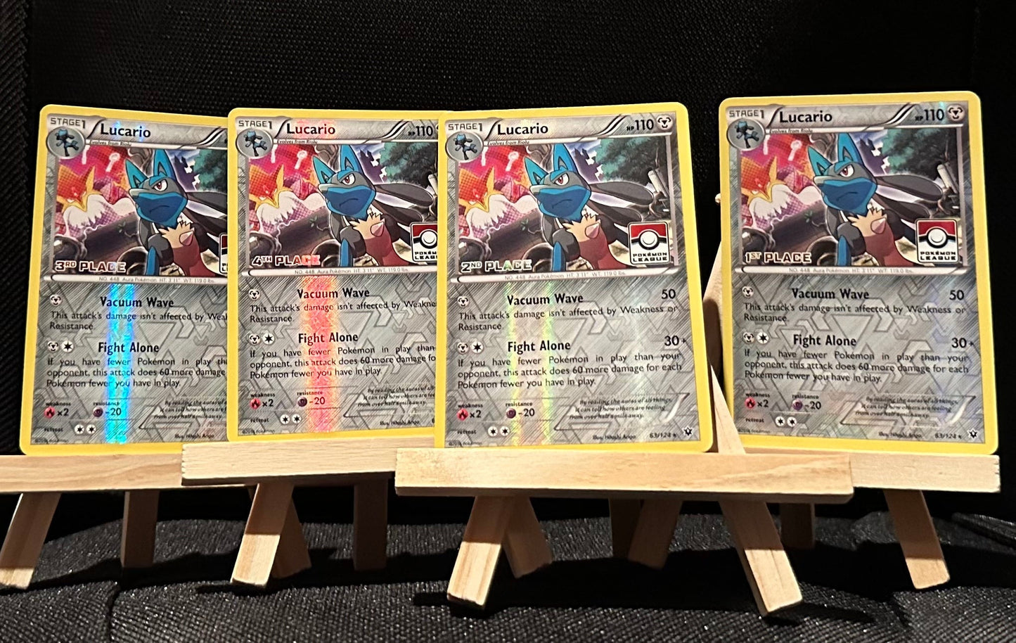 TCG Single: Lucario (Set of 4) - League Promo
