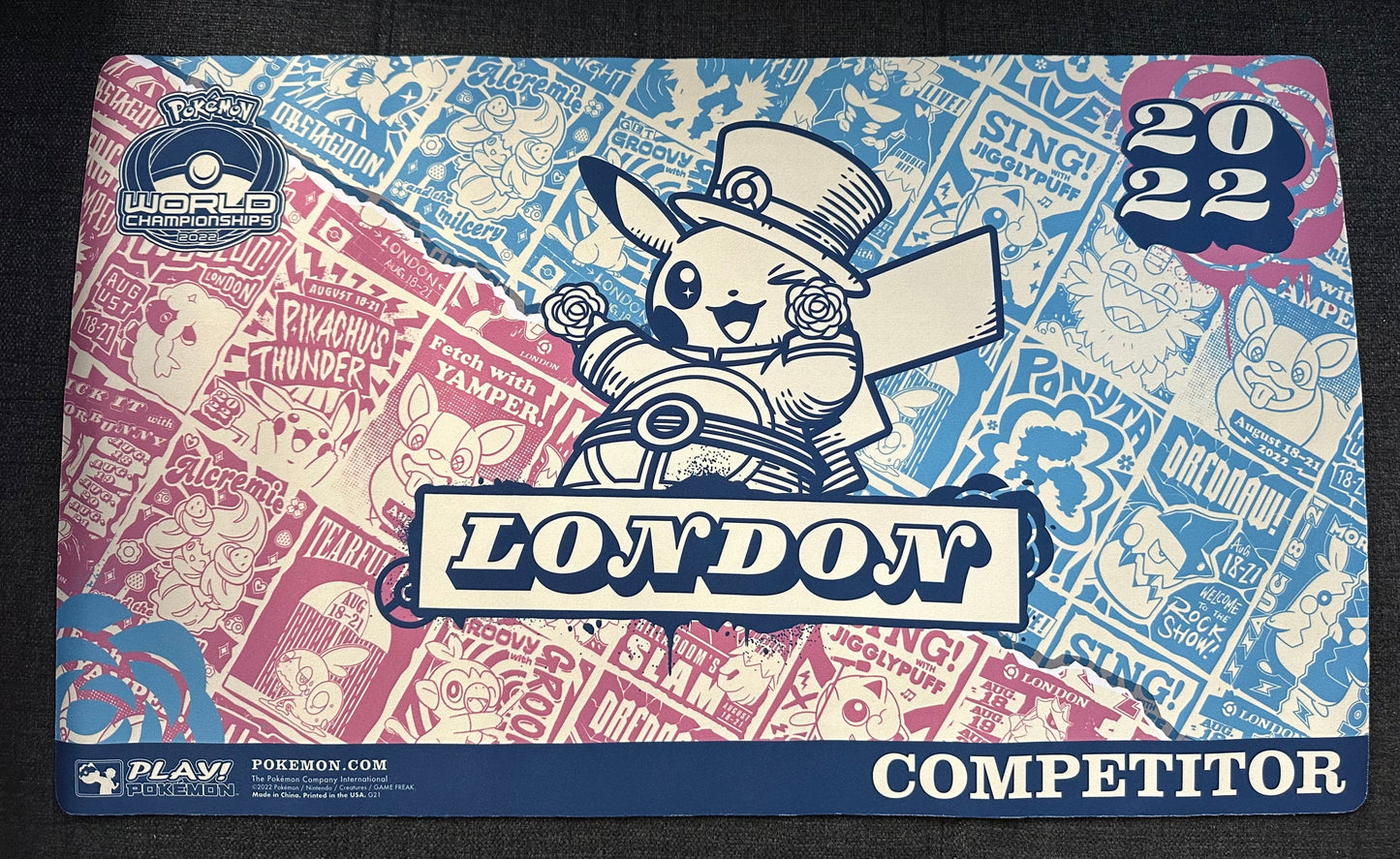 Pokemon World Championship Competitor playmat (2022)