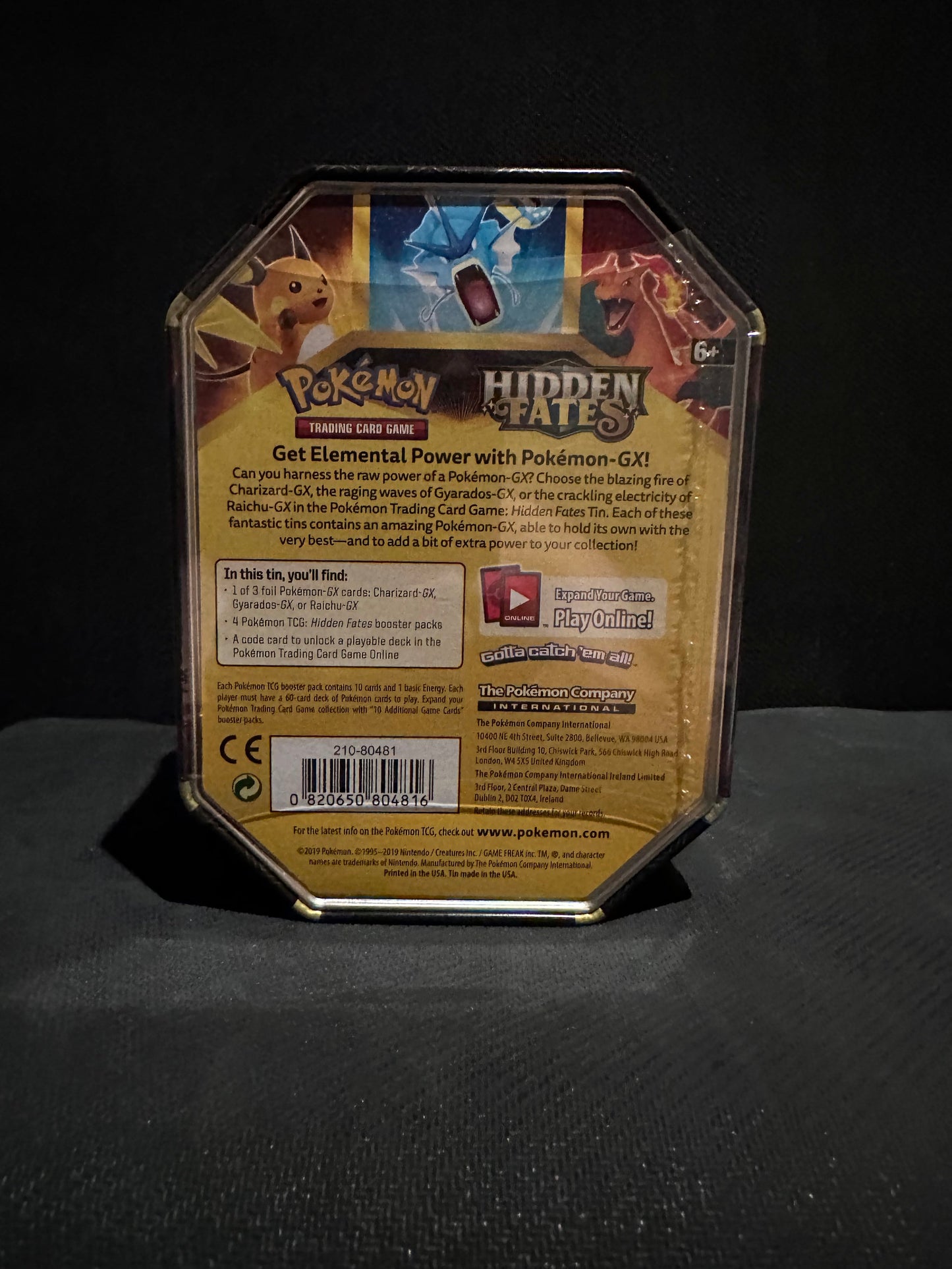 Hidden Fates: Raichu GX tin
