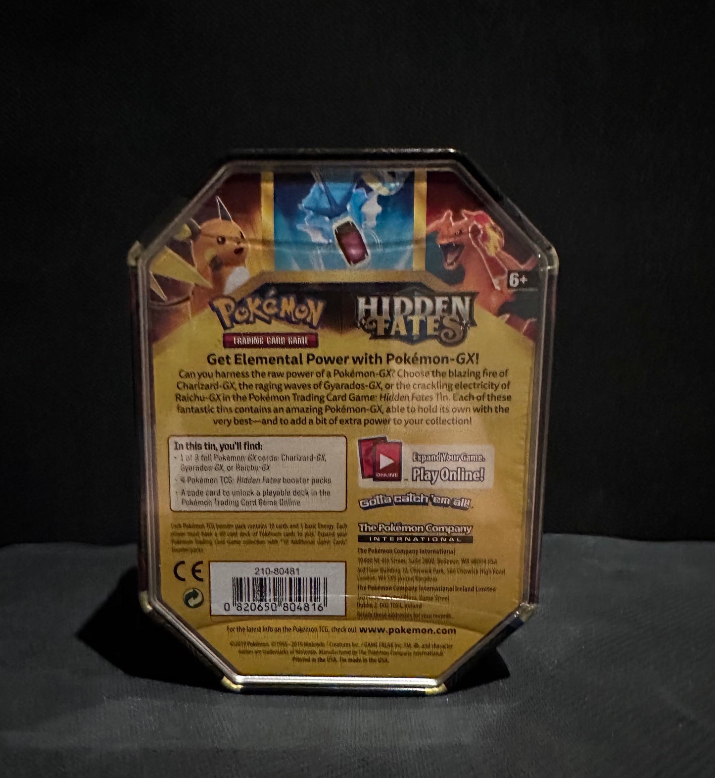 Hidden Fates: Gyarados GX tin