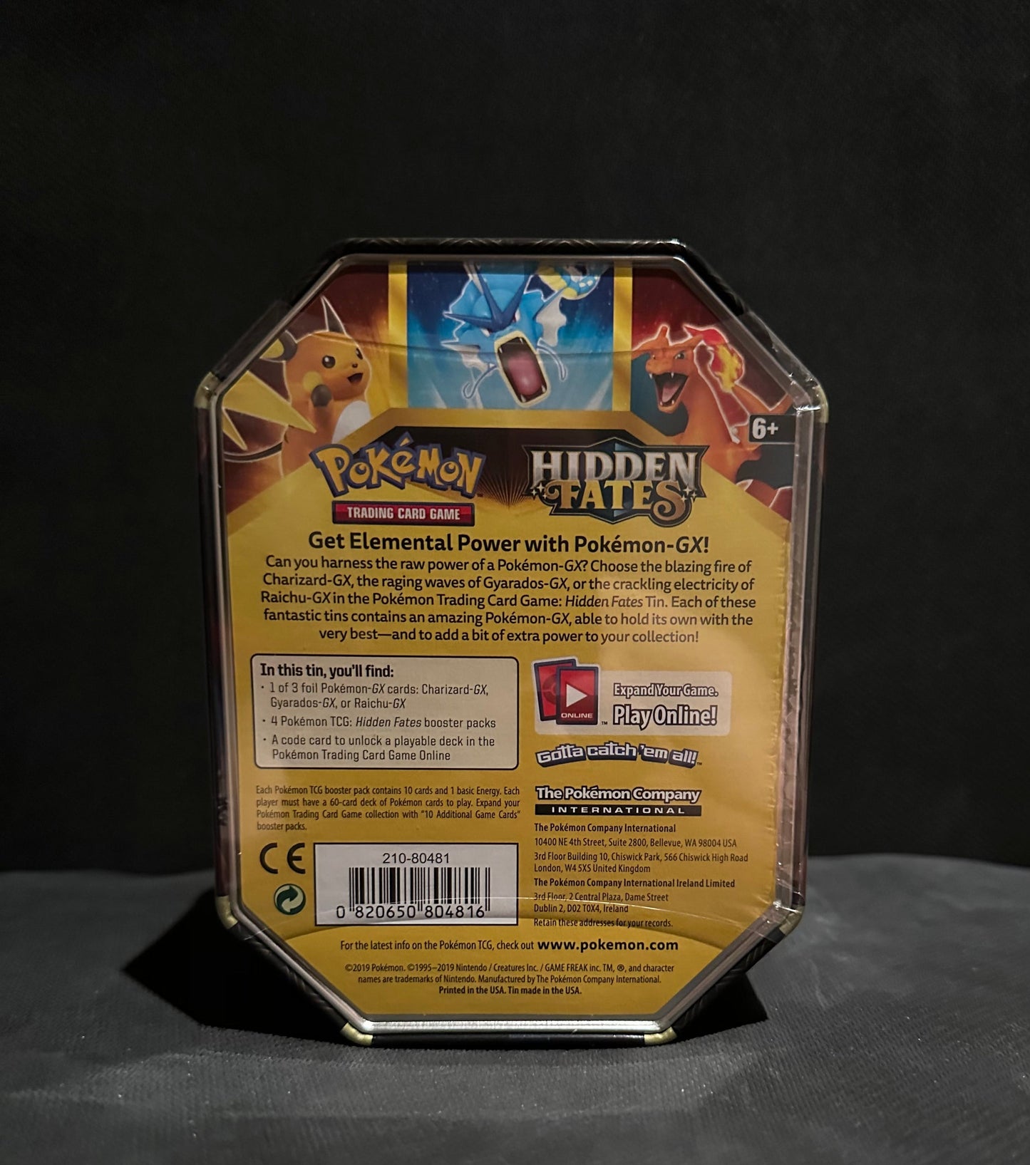 Hidden Fates: Charizard GX tin