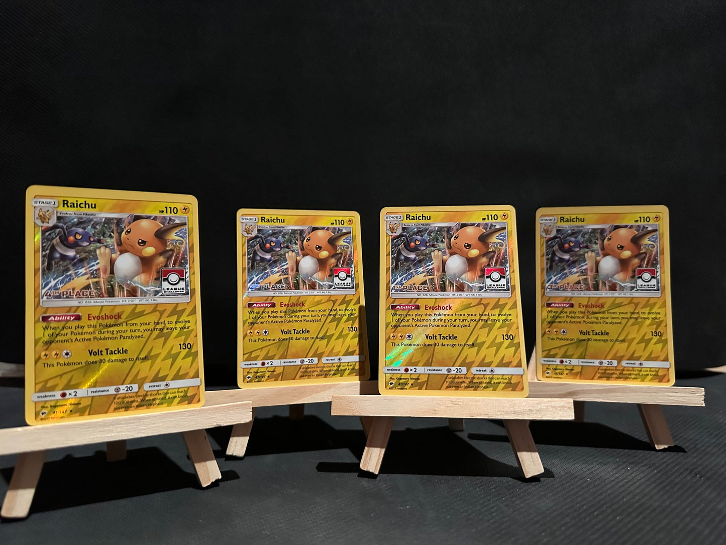 TCG Single: Raichu (Set of 4) - League Promo