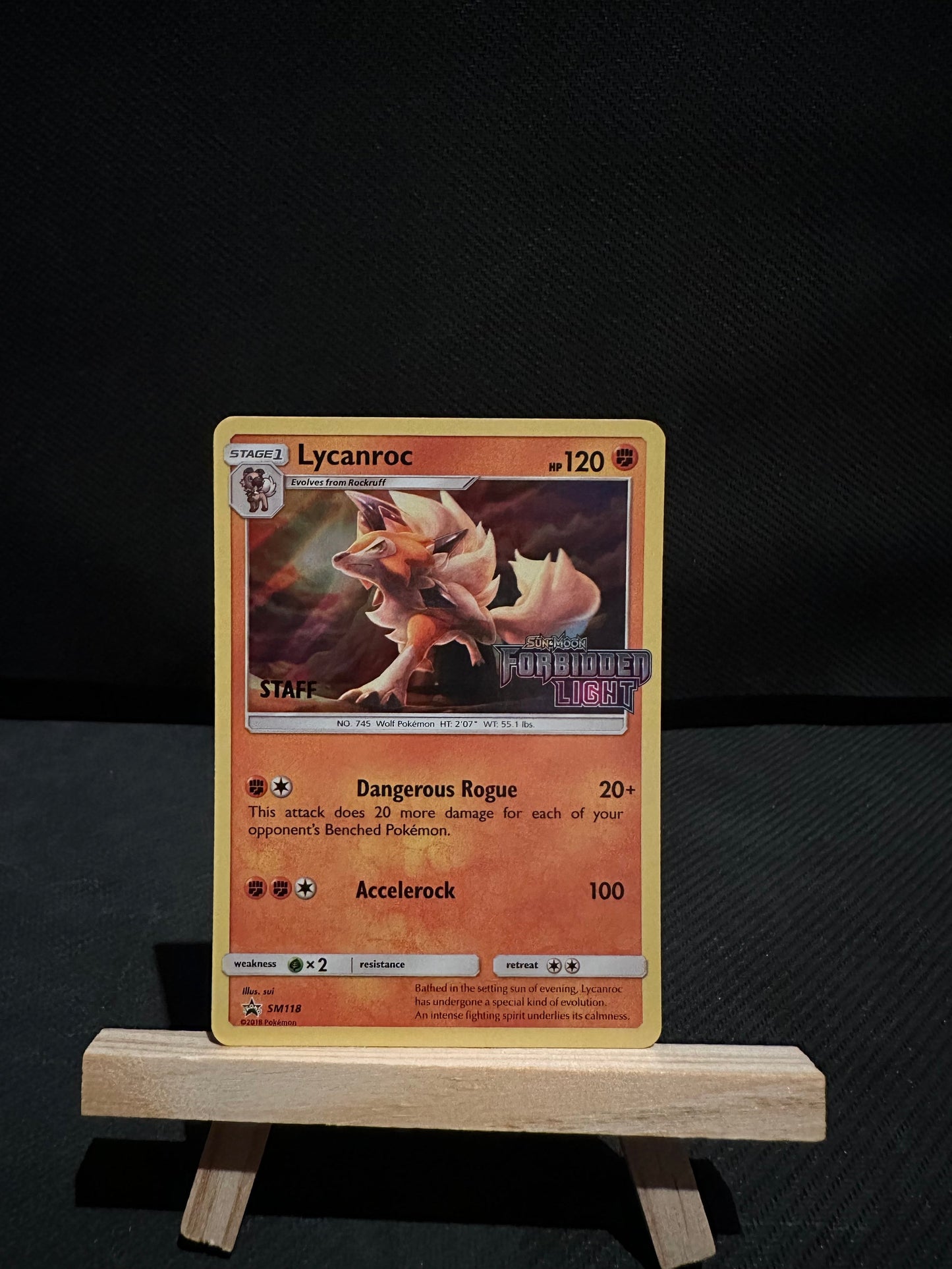 Pre-release promo: Lycanroc (STAFF)