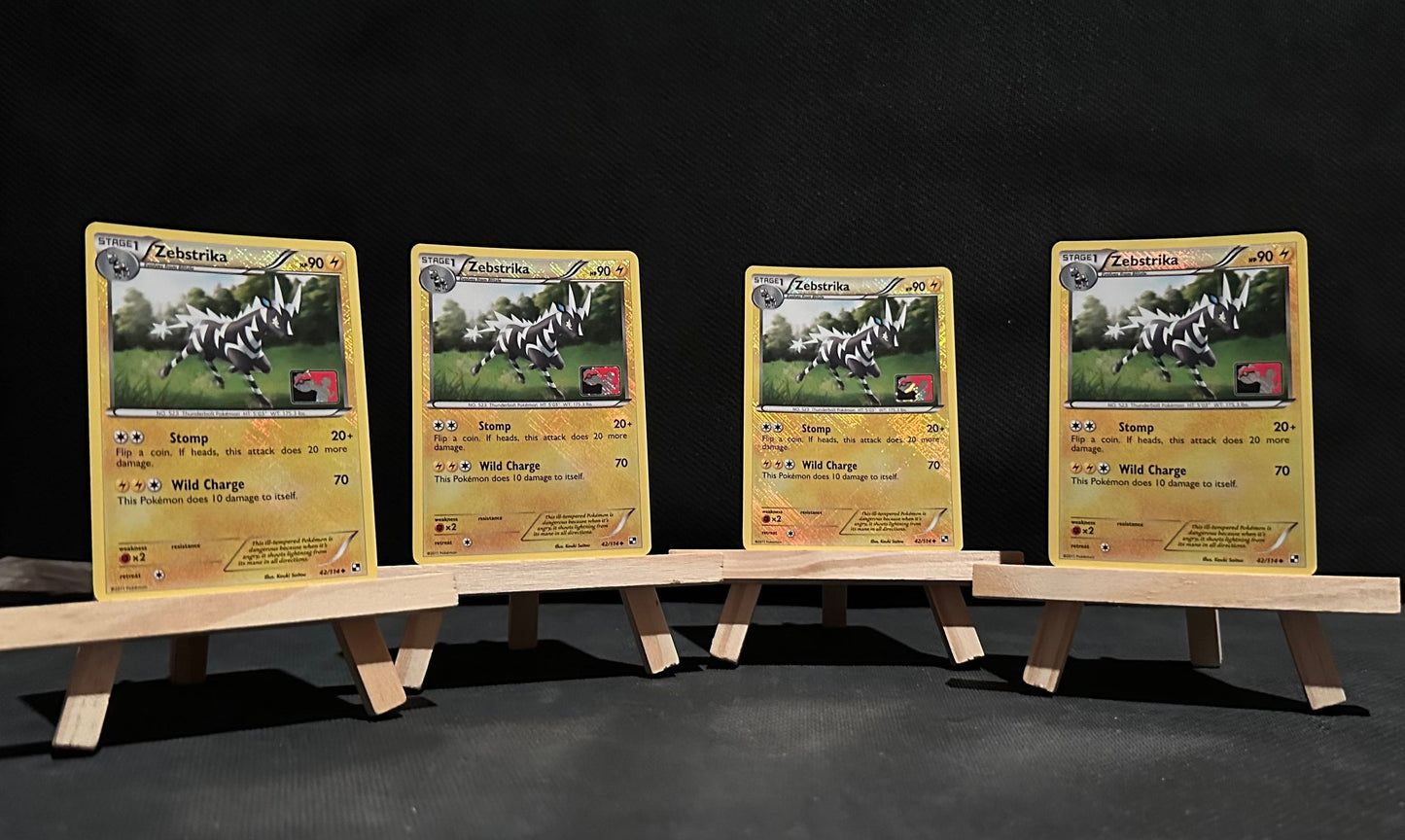 TCG Single: Zebstrika (SET OF 4) - League Promo