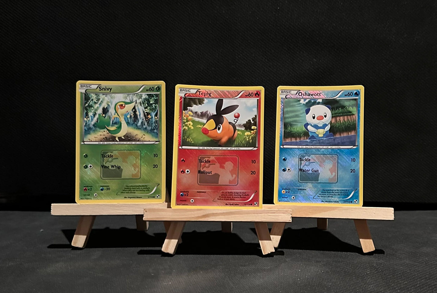 TCG Single: Unova starters (Set of 3) - League Promo