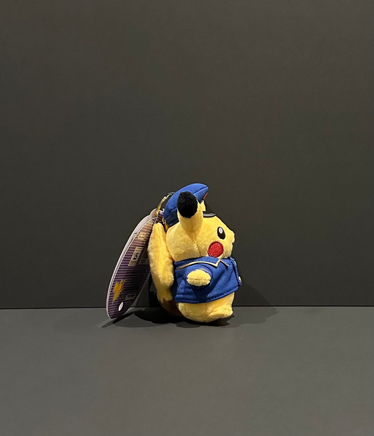 Pikachu (Tokyo Station Conductor cosplay) plush Keychain