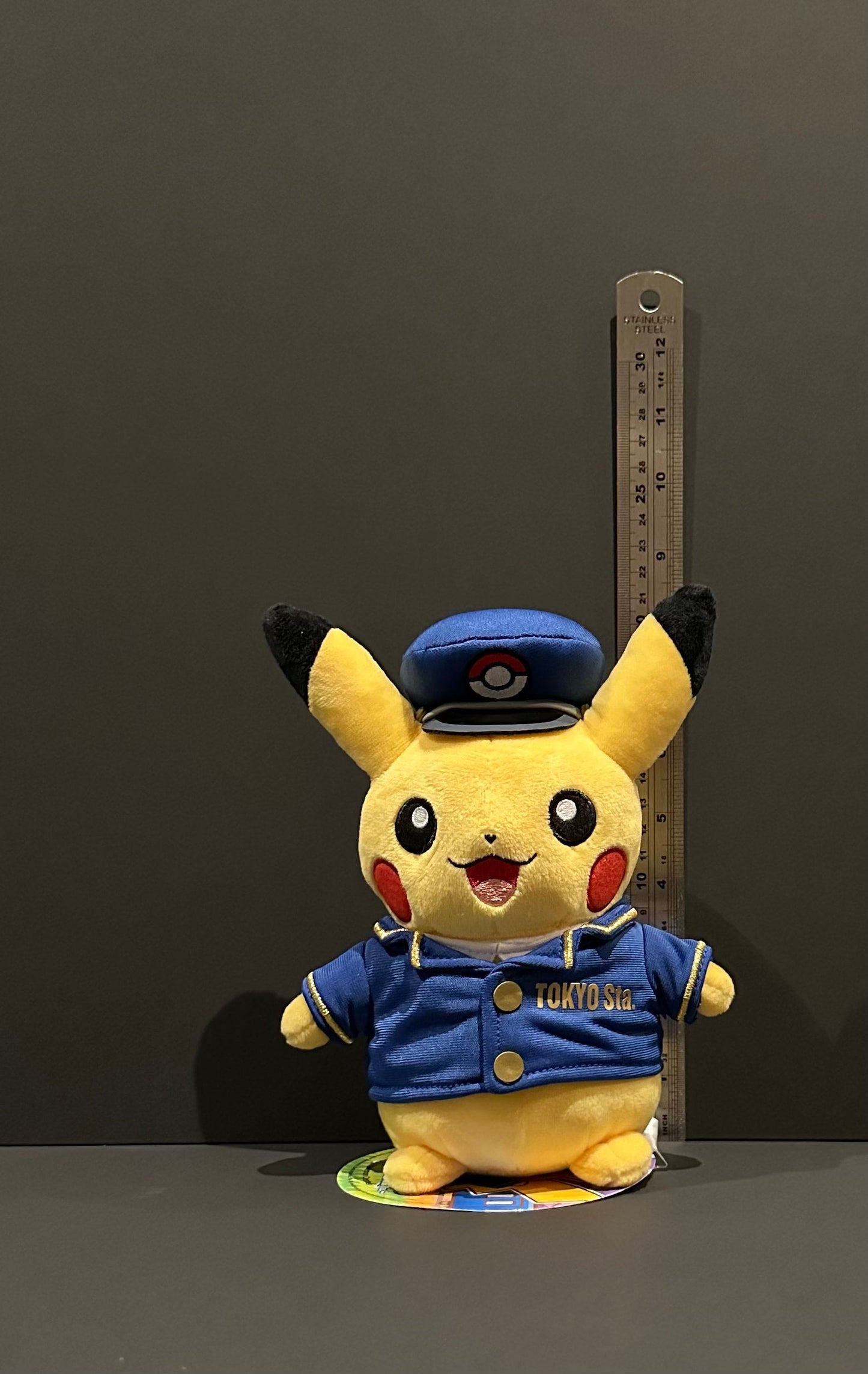 Pikachu (Tokyo station Conductor cosplay) plush