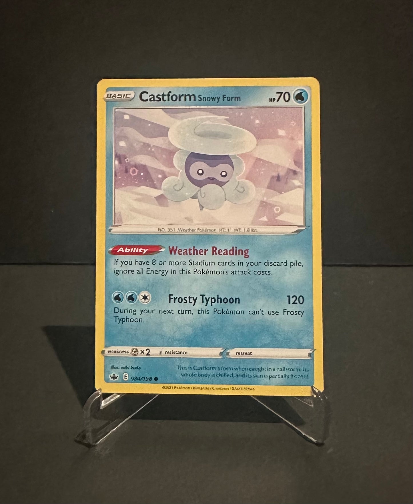 TCG Single: Castform [Snowy Form] - Chilling Reign