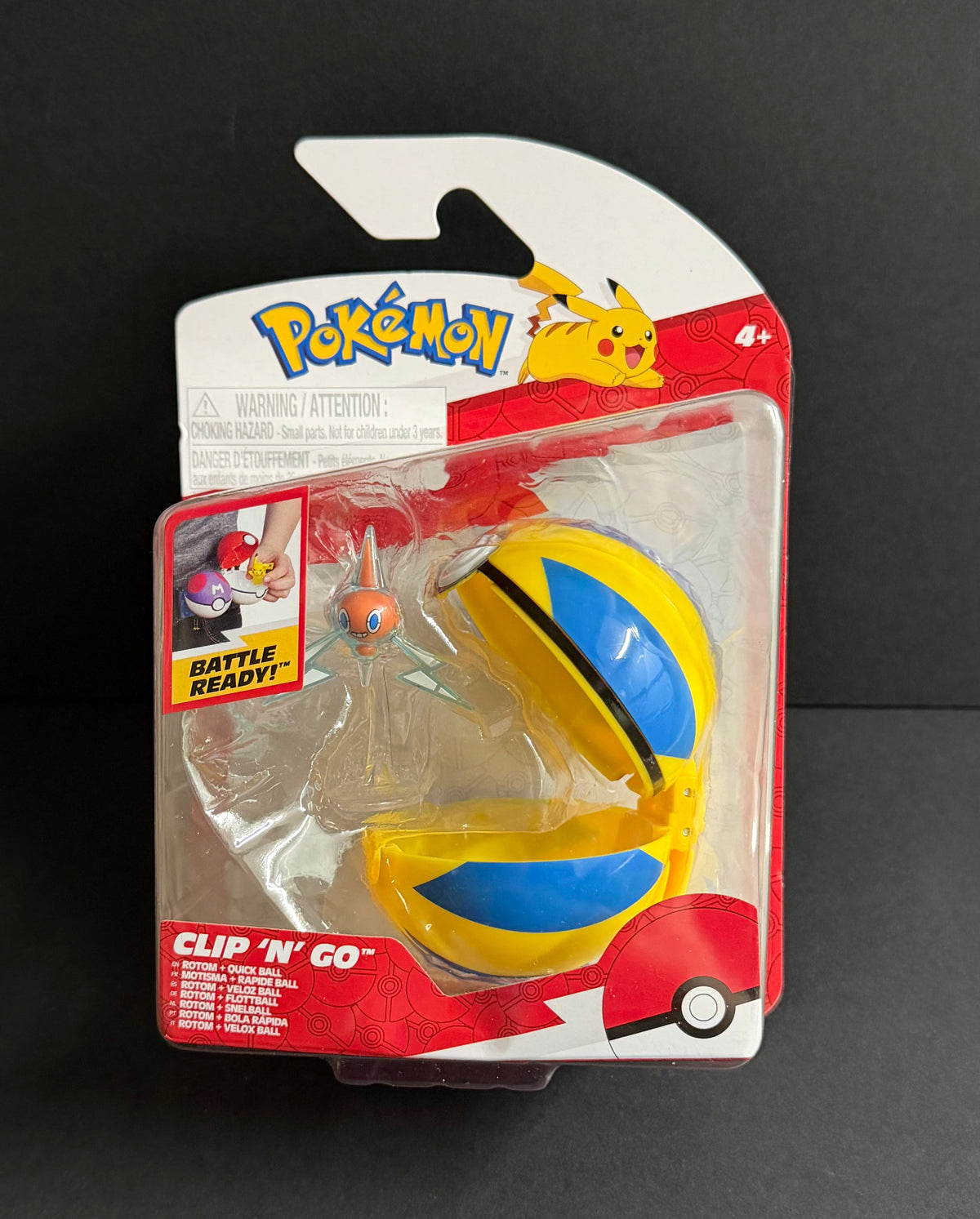 Pokemon Clip N Go: Rotom w/quick ball