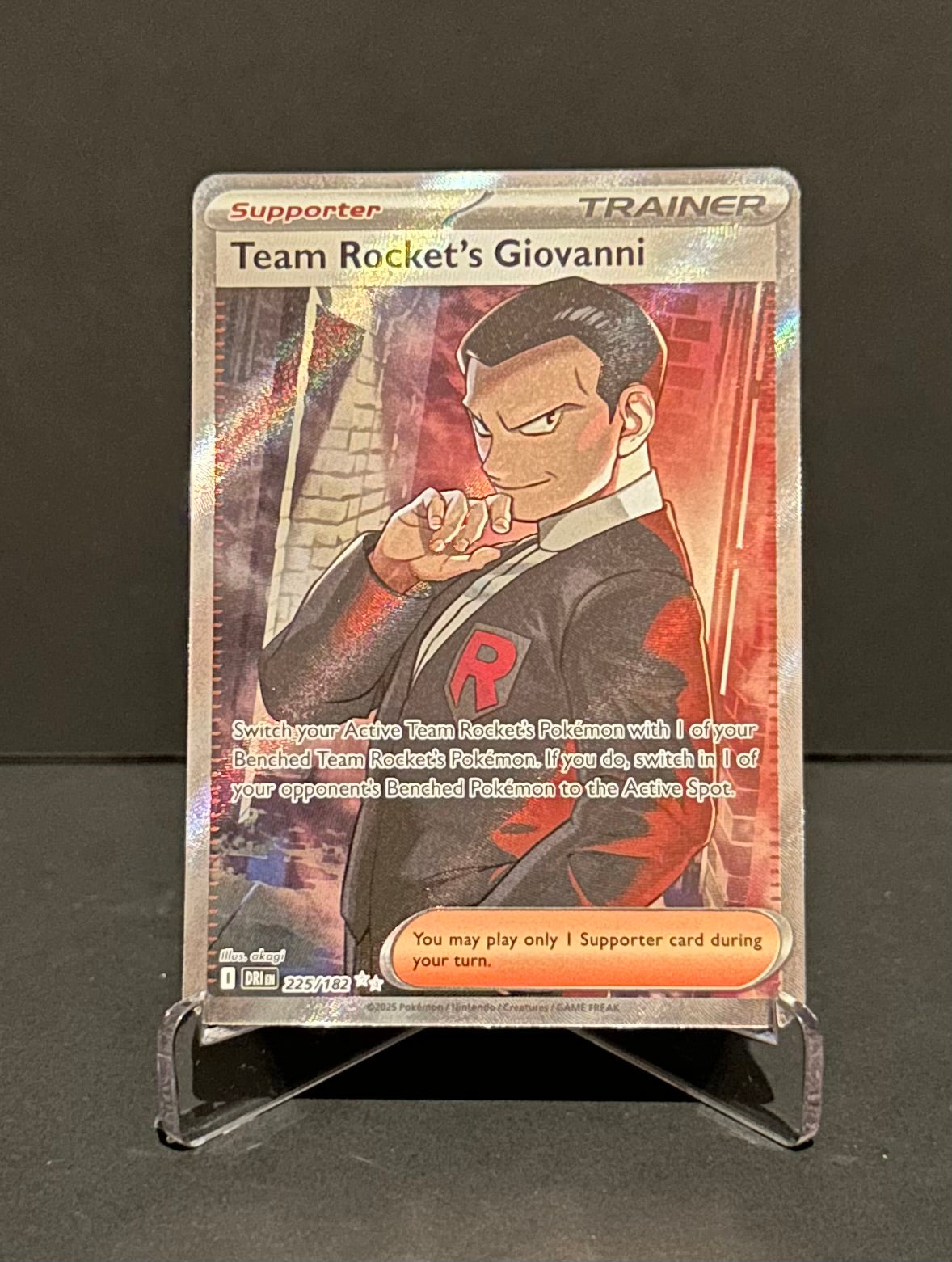 TCG Single: Team Rocket’s Giovanni (Full Art) - Destined Rivals