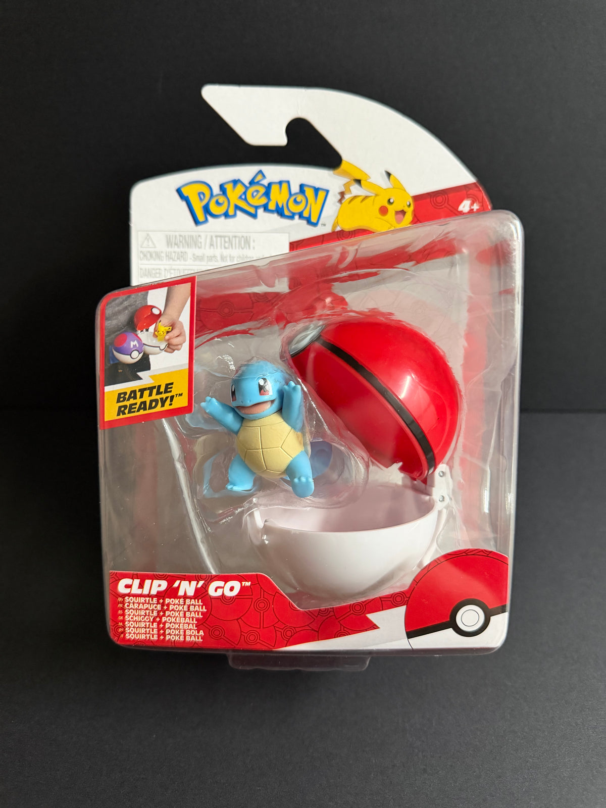 Pokemon Clip N Go: Squirtle w/poke ball