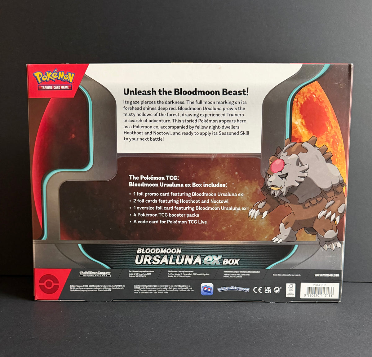 Pokemon TCG: Bloodmoon Ursuluna ex Box