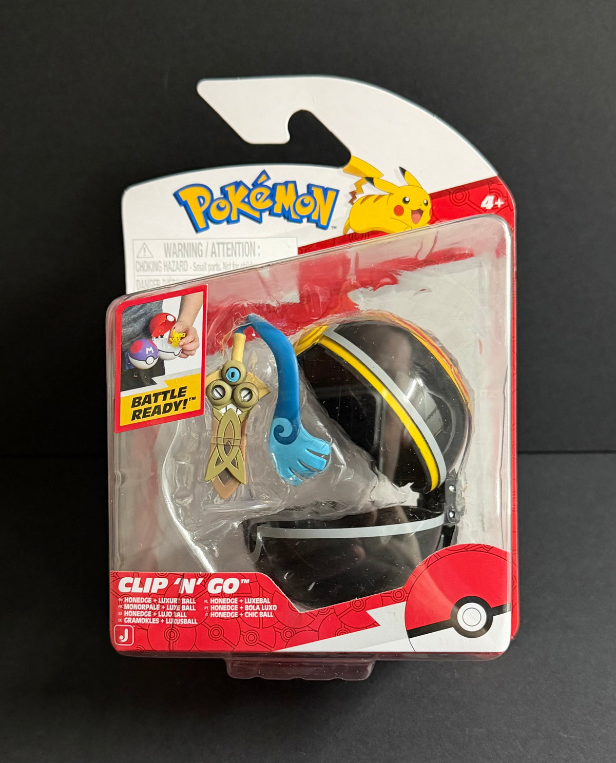 Pokemon Clip N Go: Honedge w/luxury ball