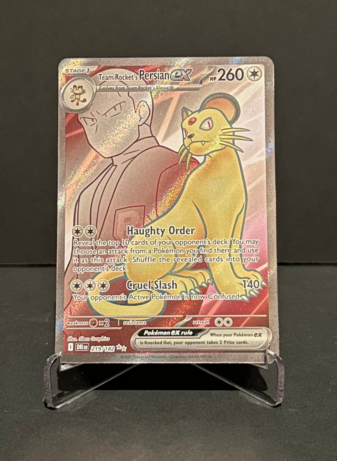 TCG Single: Team Rocket’s Persian (Full Art) - Destined Rivals