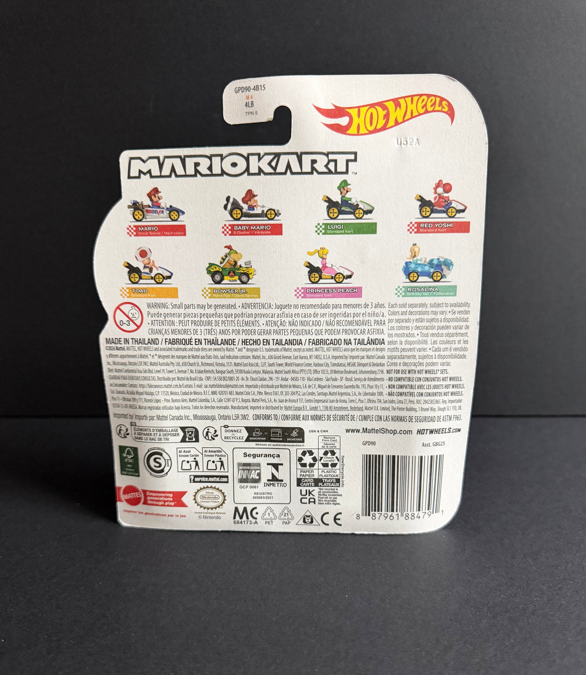 Hot Wheels: Red Yoshi [Standard Kart] Mario Kart Diecast