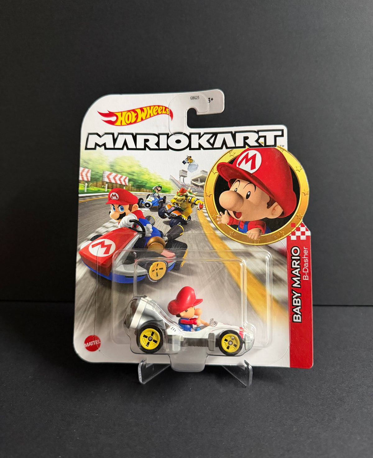 Hot Wheels: Baby Mario [B-Dasher] Mario Kart Diecast