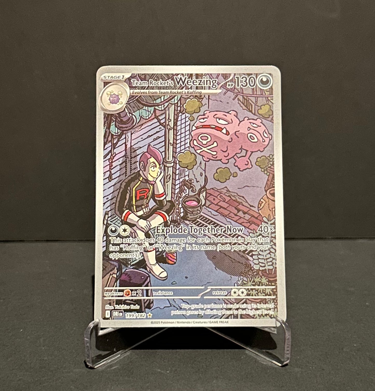 TCG Single: Team Rocket’s Weezing (Illustration Rare) - Destined Rivals