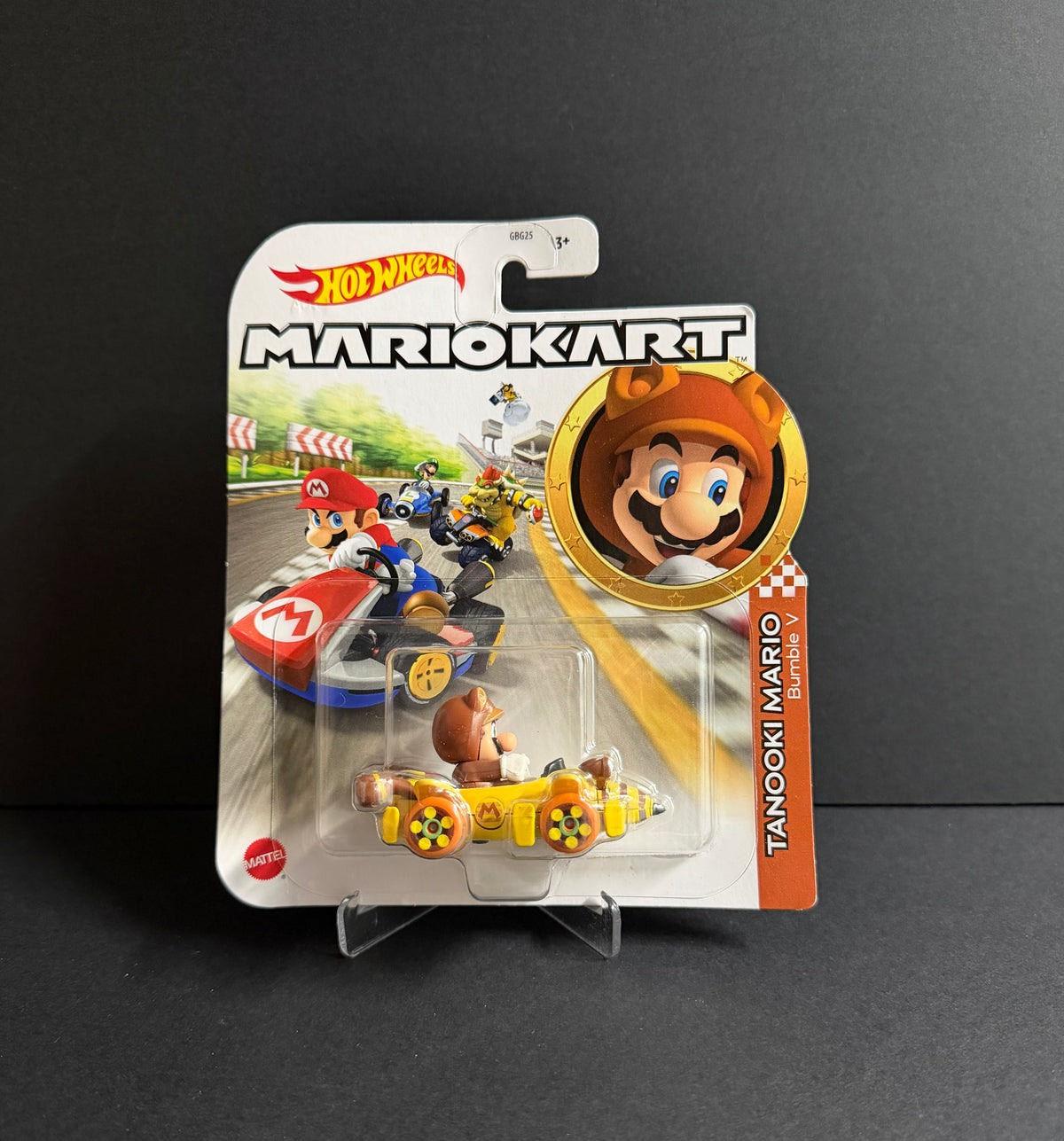 Hot Wheels: Tanooki Mario [Bumble V] Mario Kart Diecast