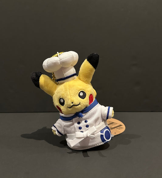 Pikachu - Chef (plush) Keychain