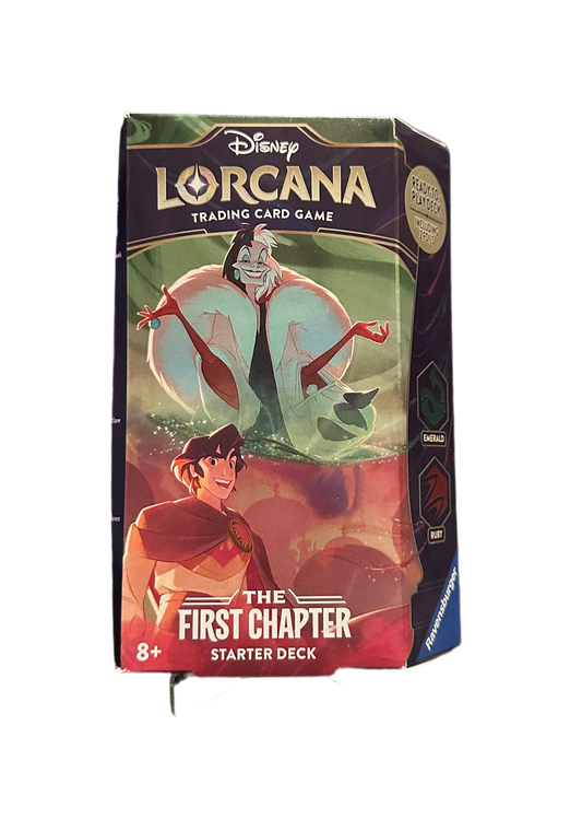 Lorcana: The First Chapter starter deck (Cruella De Vil/Aladdin)