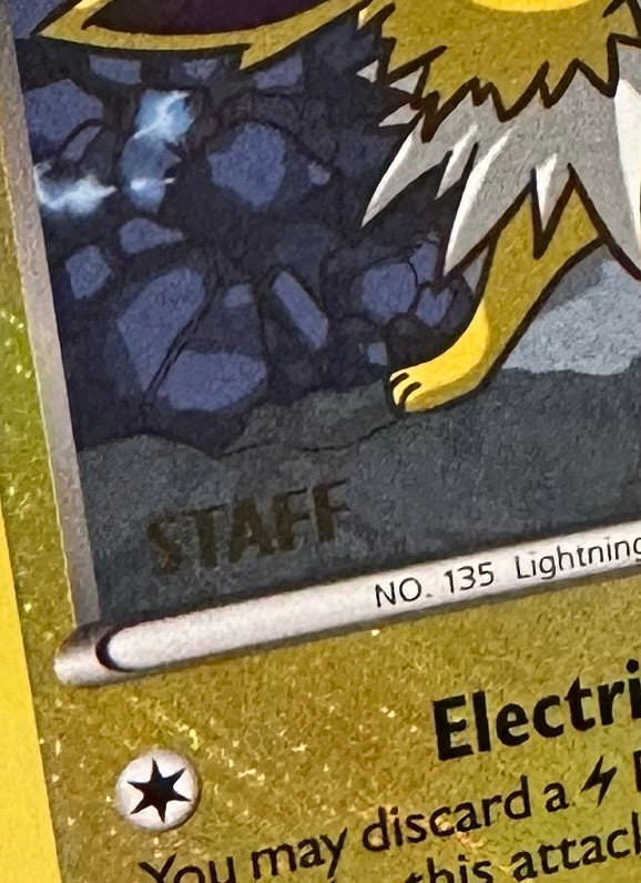 TCG Single: Jolteon (STAFF) - Regional Championships Promo
