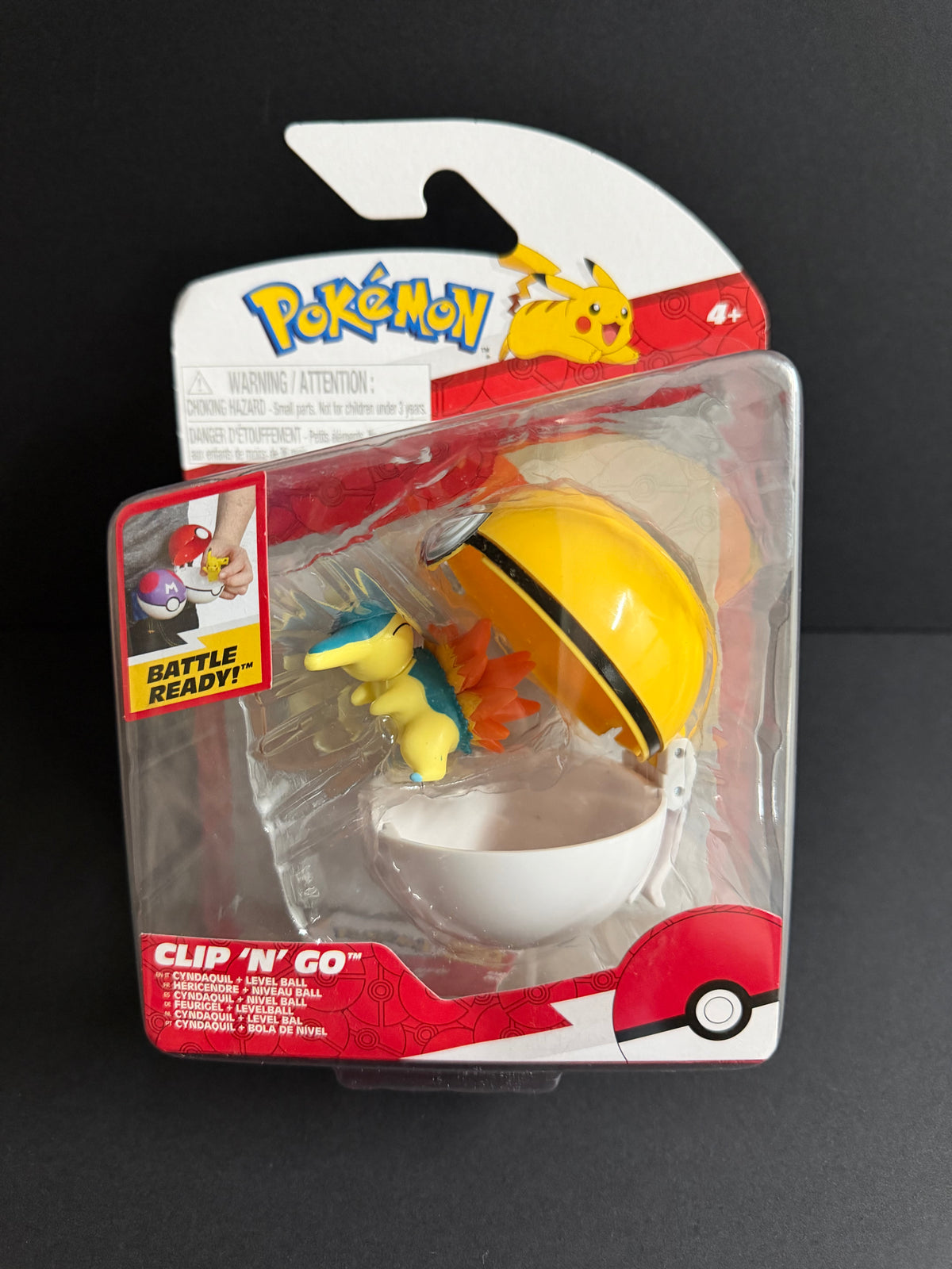 Pokemon Clip N Go: Cyndaquil w/level ball
