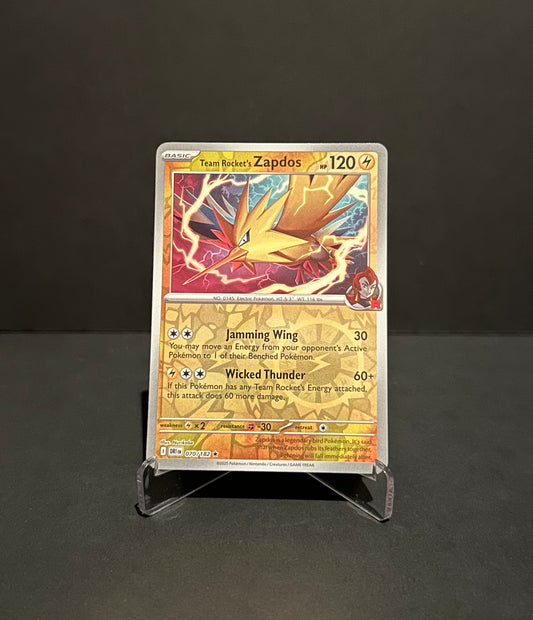 TCG Single: Team Rocket’s Zapdos (RH) - Destined Rivals
