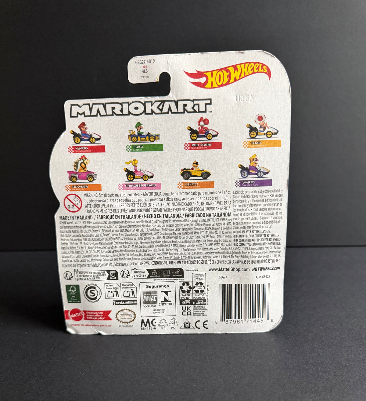 Hot Wheels: Luigi [Mach 8] Mario Kart Diecast