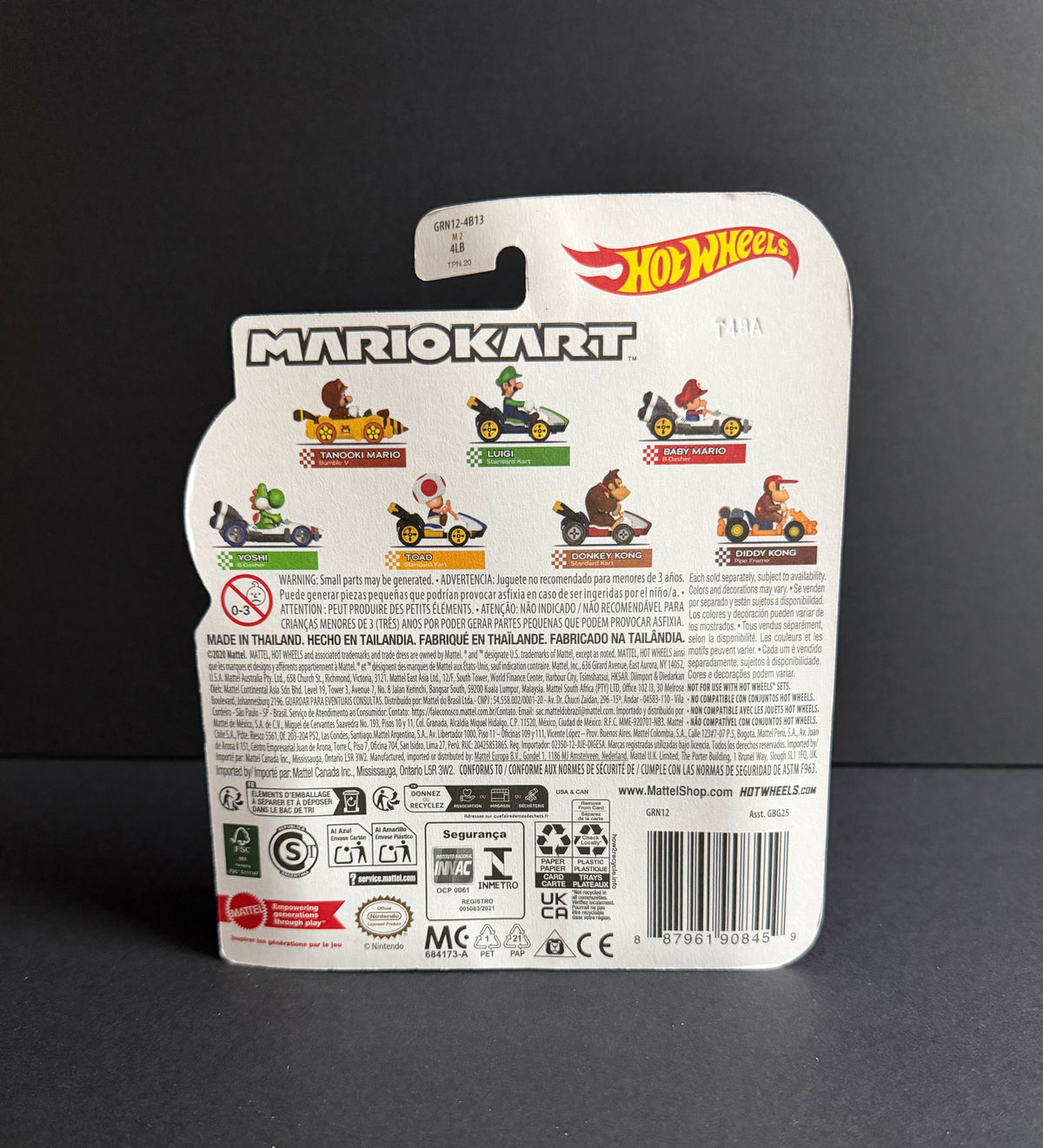 Hot Wheels: Baby Mario [B-Dasher] Mario Kart Diecast