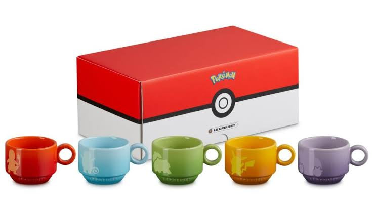 Le Crueset Pokémon Mugs (set of 5)