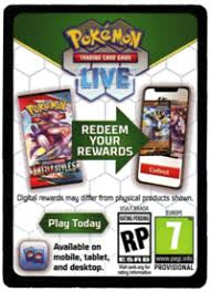 Pokemon TCG Live code card: Paradox Rift